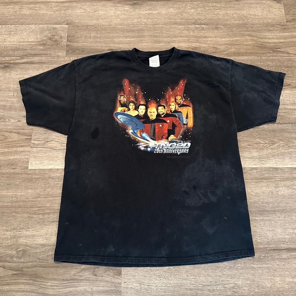 Star Trek TNG 20th Anniversary 2007 US Tour T-Shirt Adult 2XL Port & Company